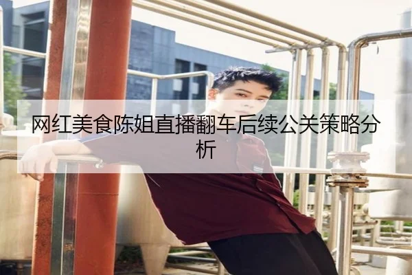 网红美食陈姐直播翻车后续公关策略分析